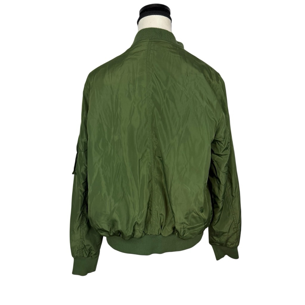 Chocolate USA Patch Bomber Jacket Olive Green Var… - image 6